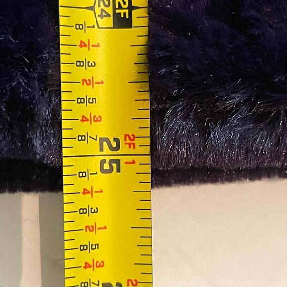 Green Tea Purple Vegan Fur Cottage  Boho Chic Jacket Coat NWOT Size L - Picture 11 of 11